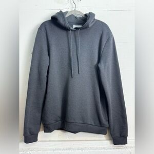 Goodfellow & Co Textured Fleece Hoodie Charcoal Gray Size M NWT